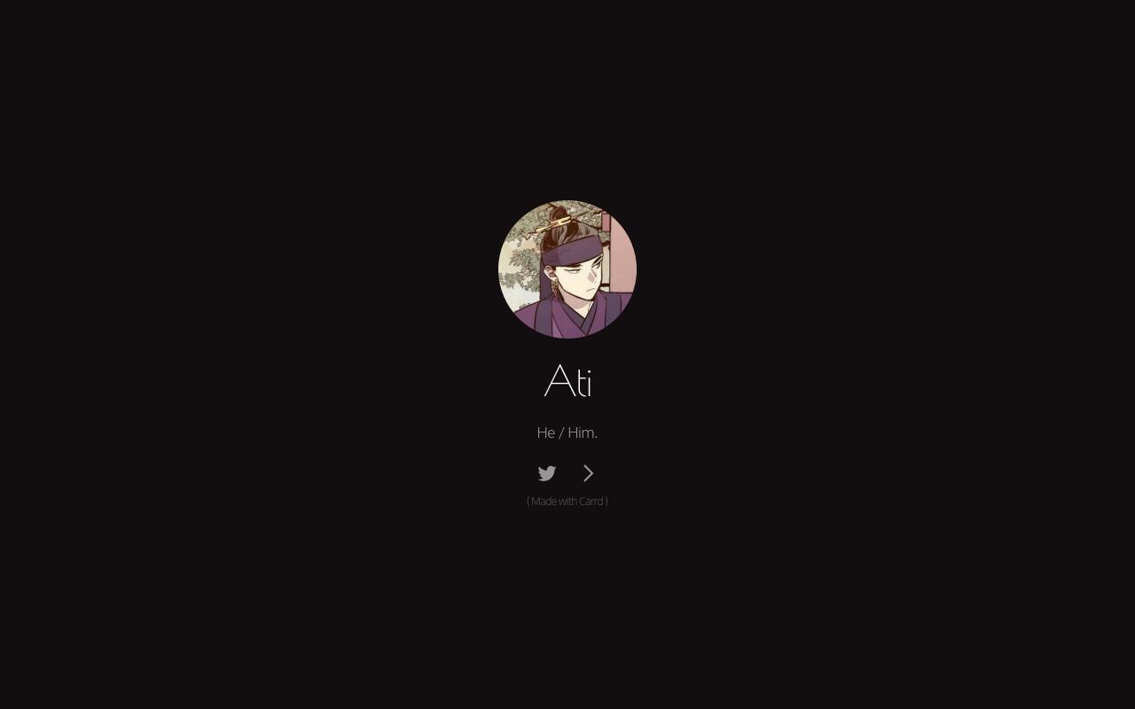 Carrd profile picture for @ati